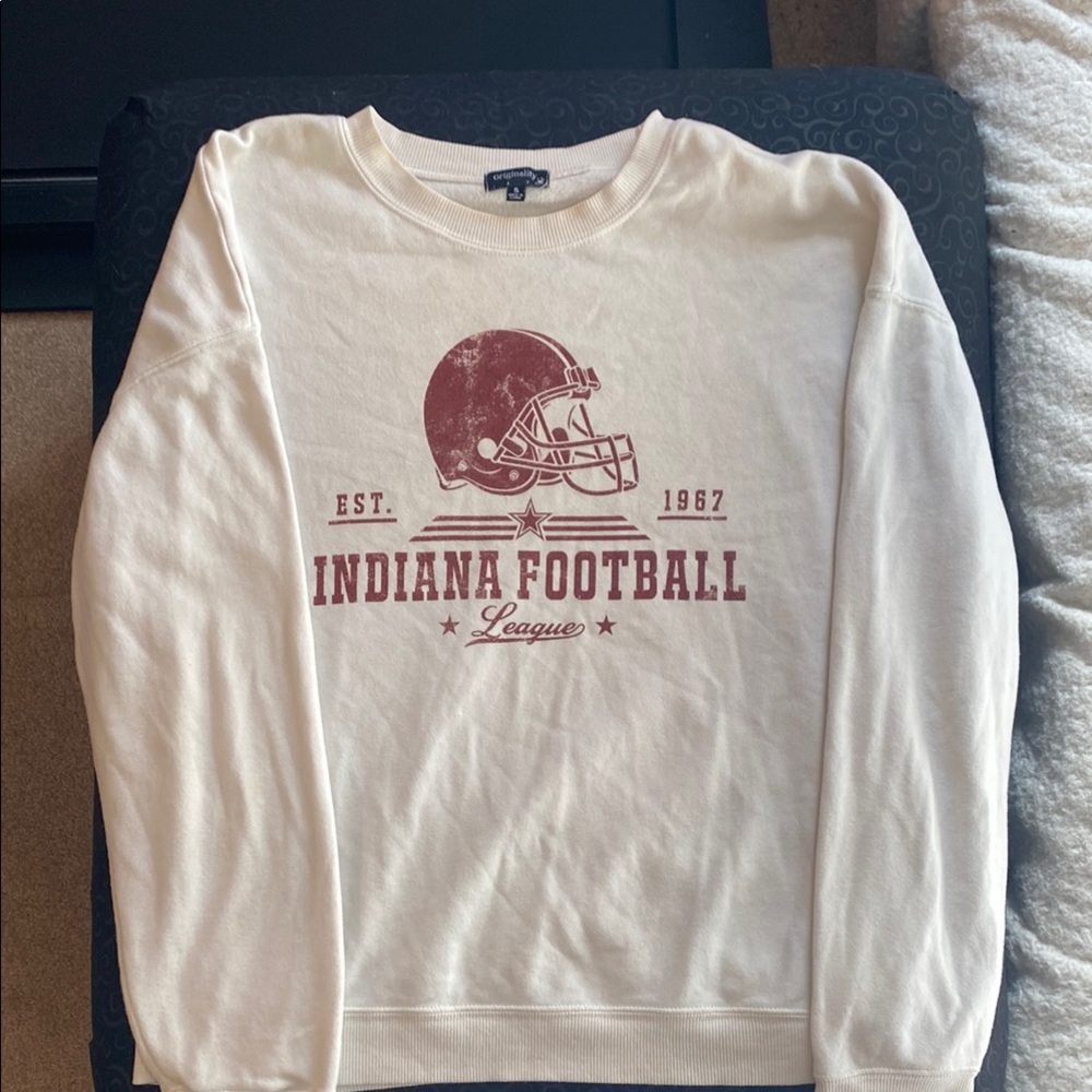 Indiana Football League White Sweater